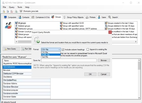 AD Reporting Tool